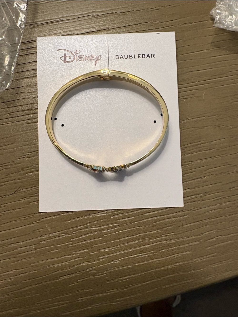 BaubleBar Gold-Tone Mickey & Minnie Enamel Bangle - Red, Black, Yellow - Picture 3 of 5